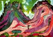 Ernst Ludwig Kirchner amselflue oil on canvas
